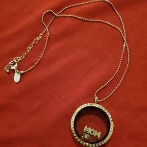 MOM locket necklace